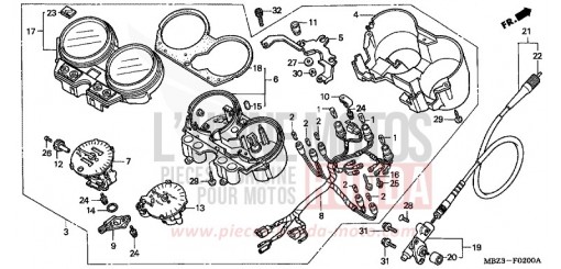 MESSGERAET (1) CB600FY de 2000